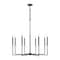 Z-Lite Gaultier Matte Black+Modern Gold 8 Light Chandelier 6100-8MB - alternate 1