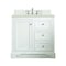 James Martin Vanities De Soto 36" Single Vanity, Bright White, w/ 3 CM Siberian Silestone Top 825-V36-BW-3SFR - alternate 1