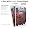 Signmission Memphis Style Bbq, Plastic Signs Only 24 Inch x 36 Inch, Corrugated Plastic, 2PK CSB-2436-2PACK-Memphis Style Bbq - alternate 2
