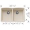 Blanco Diamond Equal Double Bowl, Soft White 443068 - alternate 3