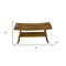 Homeroots Compact Curvilinear Teak Shower Outdoor Bench With Shelf In Natural Finish 376739 - alternate 5
