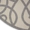 Homeroots 8' Cream And Gray Round Trellis Indoor Outdoor Area Rug 550653 - alternate 8