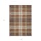 Homeroots 8' X 10' Chocolate Copper And Gold Plaid Washable Indoor Outdoor Area Rug 596324 - alternate 7