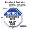 Signmission Notice Restricted Area Keep Out, 6 inch X 6 inch, Plastic Sign, 2PK OC-P-2PACK-6-176 - alternate 7
