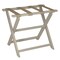 Homeroots Earth Friendly Taupe Folding Luggage Rack With Dark Tan Straps 383087 - alternate 7