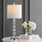 Jonathan Y Cary 27.5" Modern Stacked Crystal/Metal LED Table Lamp, Chrome/Clear, 2PK JYL5053A-SET2 - alternate 11
