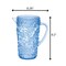 Homeroots 2.5 Quart Blue Paisley Acrylic Pitcher 523318 - alternate 8