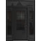 Vdomdoors Aluminum Door Iron 0101 Black Entry Steel Metal Classic Painted 60 x 96 (12+36+12 x 80+16)-Left Ins IRON0101EXD-BLK-W12+36+12xH80+16-LH-I - alternate 1