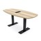 Skutchi Designs Arc Boat Conference Table With Power, 36 in W, 72 in L HAR-ABOT-36X72-T.BK-K525-EBLK - alternate 1