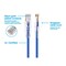 Monoprice Slim Cat6 Utp Cable, 14 ft.Blue 13548 - alternate 7