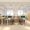 4Dock Gray Frame 55in W x 30in D Particleboard Tabletop Electric Standing Desk w/ Dual-Motor 3-Stage leg ET223 - alternate 6