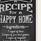 Homeroots Recipe for a Happy Home 1 White Framed Print Wall Art 408147 - alternate 4