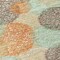 Homeroots 8' X 10' Beige Aqua And Orange Polka Dot Washable Indoor Outdoor Area Rug 614650 - alternate 8
