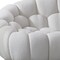 Homeroots 105" White Fabric Curved Sofa 719427 - alternate 7