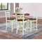 Whitewood Industries Rectangular Fixed Top Extension Pedestal Dining Table W/ 4 Counter Height Stools, 36 in W, 48 in H K79-36RXT-6B-S6172-4 - alternate 4