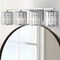 Jonathan Y Coco Prism Vintage 29.75" 4-Light Metal/Glass Classic Glam LED Vanity Light, Chrome JYL3555A - alternate 11