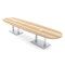 Skutchi Designs Boval Conference Table With Power Unit, 48 in W, 168 in L, Brown HAR-BOVL-48X168-DOU-K525-ESIL - alternate 1