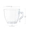 Smarty Had A Party 2 oz. Clear Square Plastic Mini Coffee Tea Cups (240 Cups), 240PK 6937C-CASE - alternate 10