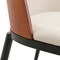 Leisuremod Tule Dining Side Chair with Velvet Seat and Steel Frame, Walnut/Beige, 4PK TCWN18BG4 - alternate 10