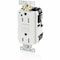 Leviton Lev-Lok GFCI 15A TR/PI HG White MGFT1-HGW - alternate 1