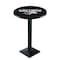 Holland Bar Stool Co 42" Blk Wrinkle Southern Illinois Pub Table, 36" dia. Top L217B4236SouIll - alternate 1