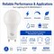 Euri Lighting A19 LED Bulbs, 8W, 800 lm, 60W Eq., 3000K, GU24, Dimmable, UL, 2PK EA19-8W2000eG-2 - alternate 6