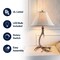 Jonathan Y Antler 27.5" Rustic Resin LED Table Lamp, Brown JYL6305A - alternate 7
