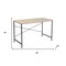 Homeroots 48" Brown and Black Wood Computer Desk 475982 - alternate 4