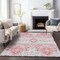 Homeroots 3' X 5' Blush Sky Blue And Brown Oriental Washable Indoor Outdoor Area Rug 597668 - alternate 9