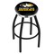 Holland Bar Stool Co 36" Blk Wrinkle Michigan Tech Swivel Bar Stool, Chrome Ring L8B2C36MITech - alternate 1