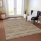 Homeroots 5' X 8' Taupe And Brown Geometric Washable Indoor Outdoor Area Rug 610728 - alternate 8