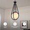 Vidalite Voyager 1-Light Matte Black Pendant, Hanging Pendant Light With Rope Detail and Smoked Glass Shade CE1013092 - alternate 6