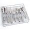 Gibson Home Hammered 46 Piece Flatware Set with Wire Caddy 109532.46 - alternate 5