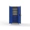 Strong Hold 14 GA Bin Cabinet with 3 Shelves - 36 In W. x 75 In. H x 24 In. D - 106 Blue Bins 36-BBS-243-106B-L - alternate 1