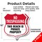 Signmission No Trespassing Shield Sign This Beach Is, 12 inch X 12 inch, Plastic Sign, 2PK SHI-P-2PACK-12-417 - alternate 5