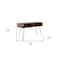 Homeroots 48in Black And Brown Metal And Reclaimed Wood Open Shelving TV Stand 555129 - alternate 4