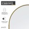 Anzzi Ember Series 74x 34in Framed Arch Fixed Shower Screen Door, Brushed Gold, 8mm Tempered Clear Glass SD-AZ18-01BG - alternate 20