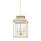 Hudson Valley Lighting Houghton 12.75 in. Lantern in Aged Brass/Off-White by Mark D. Sikes MDS2400-AGB/OW - alternate 1