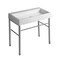 Whitehaus Collection Britannia Large Rectangular Sink Console with Front towel Bar and No Hole Drill B-U90-DUCG1-A09 - alternate 1