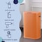 Happimess Tammi Kitchen 14.5-Gallon Slim Metal Push Button Trash Can, Carrot Cake HPM1017K - alternate 9