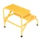 Vestil Aluminum Step Stand, 2 Step, Knock-Down, 2 Steps, 20 Overall Height, Aluminum, Yellow SSA-2-KD-Y - alternate 7