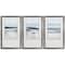 Homeroots 21" X 34" Silver Frame Landform I, Set Of 3, 3PK 365630 - alternate 1