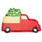 Homeroots 18in Green and Red Red Truck Porcelain China Christmas Serving Tray 517550 - alternate 4