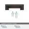 Amerock Appoint 3 in & 3-3/4 in 76mm & 96 mm Center-to-Center Oil Rubbed Bronze Cabinet Cup Pull BP36762ORB - alternate 6