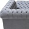 Homeroots Gray Velvet U Shaped Three Piece Sofa and Chaise Sectional With Toss Pillows 643888 - alternate 14