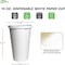 Ecoquality 16oz White Disposable Paper Coffee Cups with White Flat Lids - For Office, and Travel, 50PK B07FKRNPT9 - alternate 6