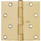 National Hardware 4'' Square Satin Brass Door Hinge N830-231 - alternate 2