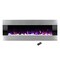 Northwest 54in Wall Mounted Electric Fireplace Heater with Remote Control Adjustable LED Flame Color 80-2000A-54-SS - alternate 6