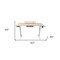 Homeroots 63" Adjustable Beige Standing Desk 558237 - alternate 5