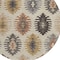 Homeroots 8' Beige Copper And Gray Round Southwestern Washable Indoor Outdoor Area Rug 615112 - alternate 8